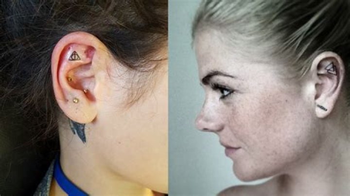 18 Tiny Inner Ear Tattoos That Are Prettier Than Any Piercing