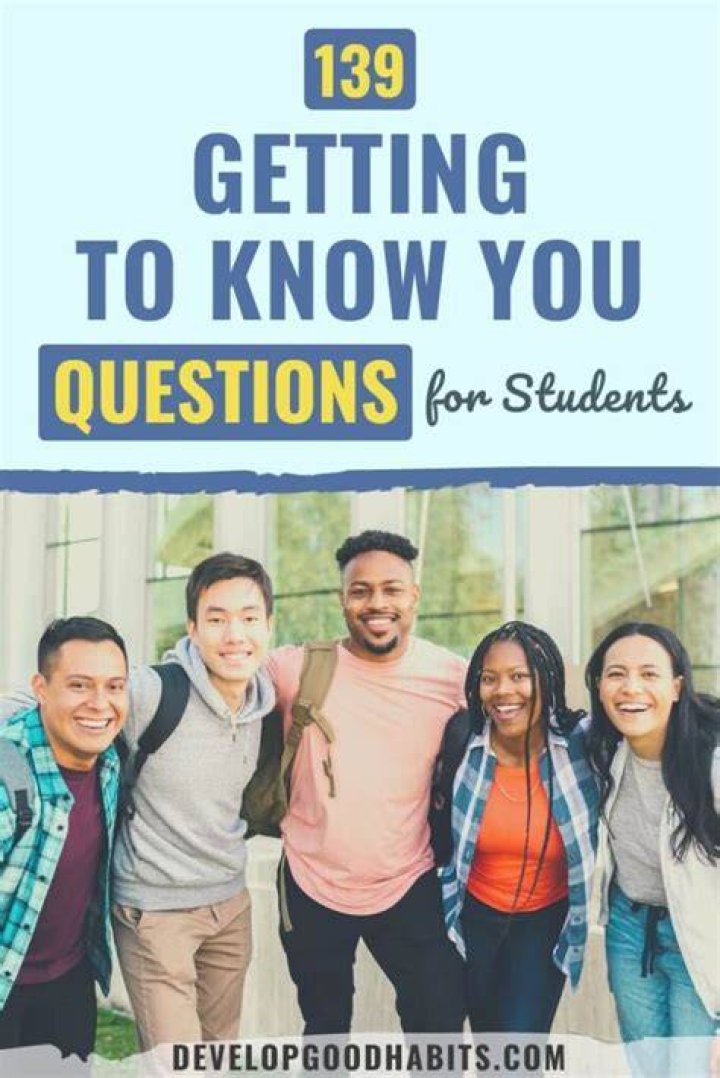 40 Best Getting to Know you Questions for Students