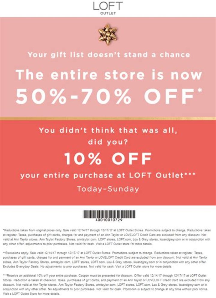 60% Off - LOFT Outlet Promo Code
