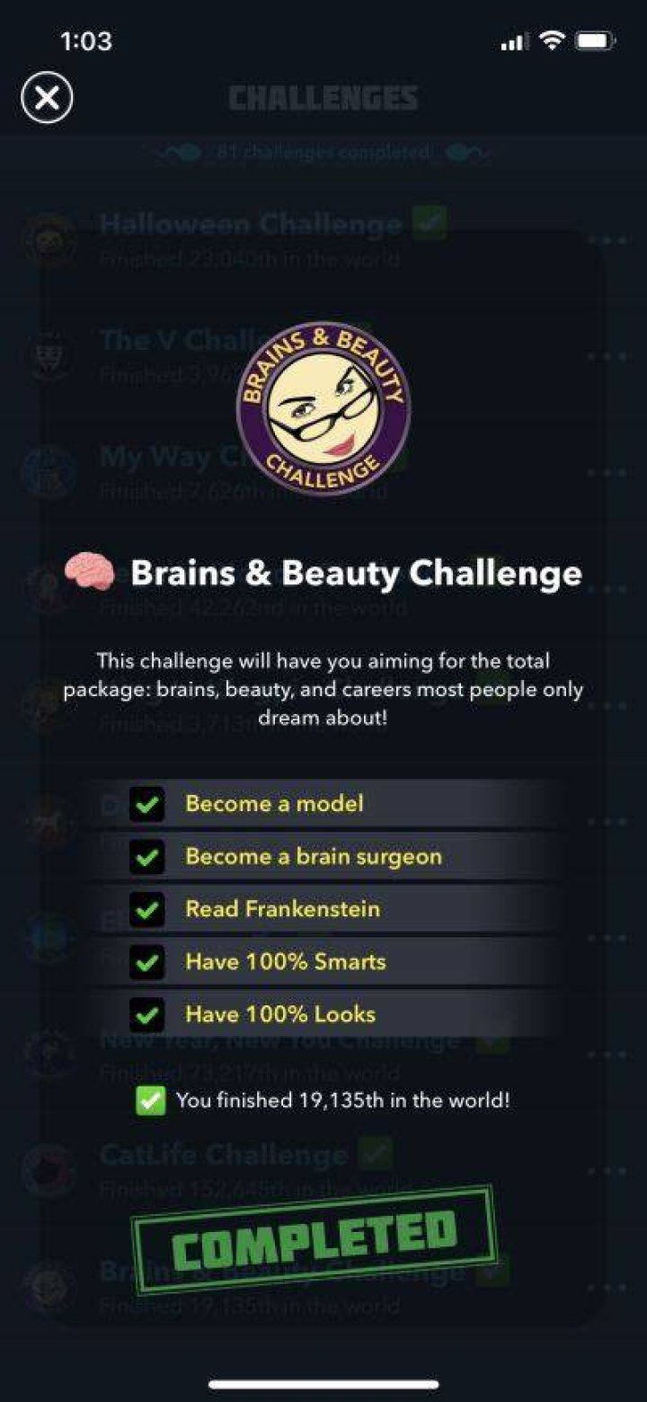 BitLife Brains And Beauty Challenge Guide