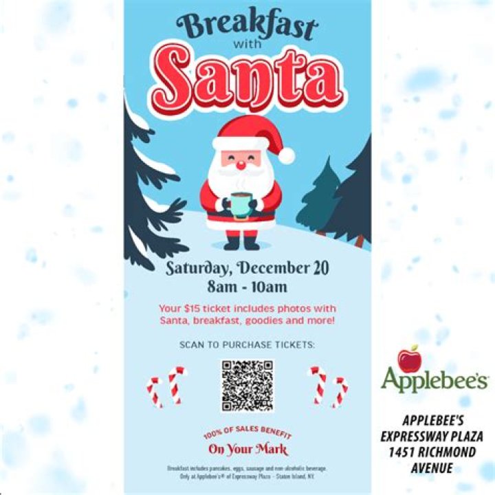 Breakfast with Santa at Applebees