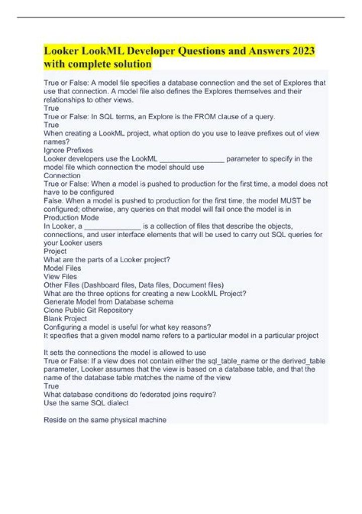 Google LookML-Developer Dumps - Overview Of Google LookML-Developer Exam Questions