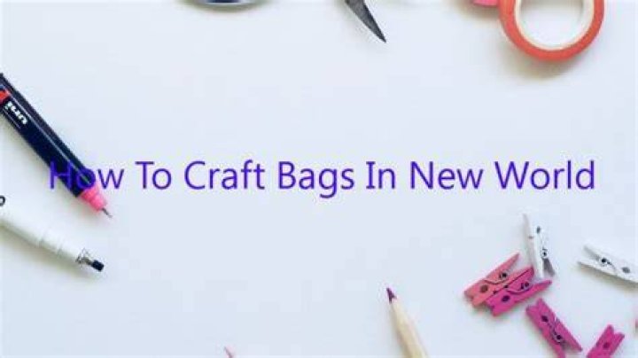 How to craft in New World?