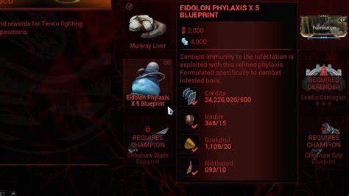 How To Get Eidolon Phylaxis In Warframe 30.7 Nidus Update