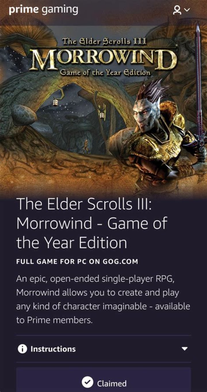 Morrowind is Free on PC Today Only
