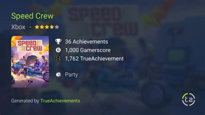 Speed Crew Achievements | TrueAchievements