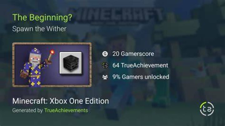 The Beginning. achievement in Minecraft: Xbox One Edition