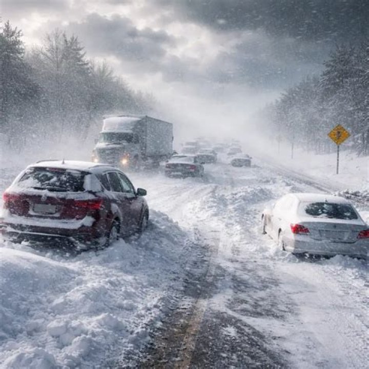 Winter storm dumps snow on Athens